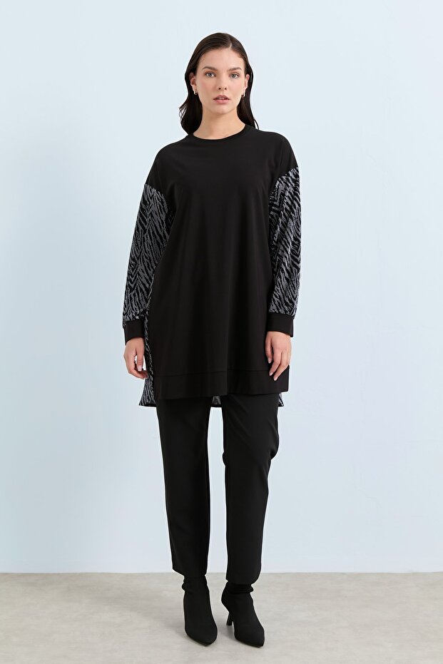 Rahat Kalıp Örme Çelik Tunik Antrasit - 3