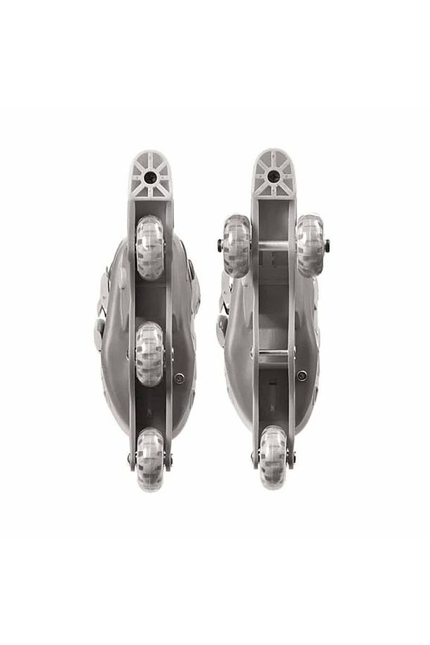 Çocuk Pembe Unicorn Desenli Inline 3 Tekerlekli Paten - 4