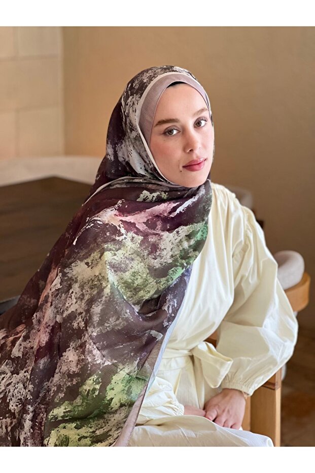 شال لينا بنمط إزجير - 1