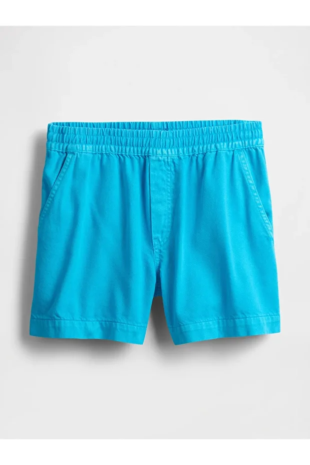 Kadın Mavi UltraSoft Denim Şort - 3