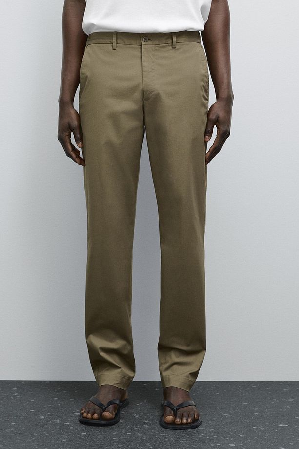 Pamuklu tapered fit pantolon - 2