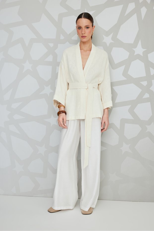 off white Viscose Pants