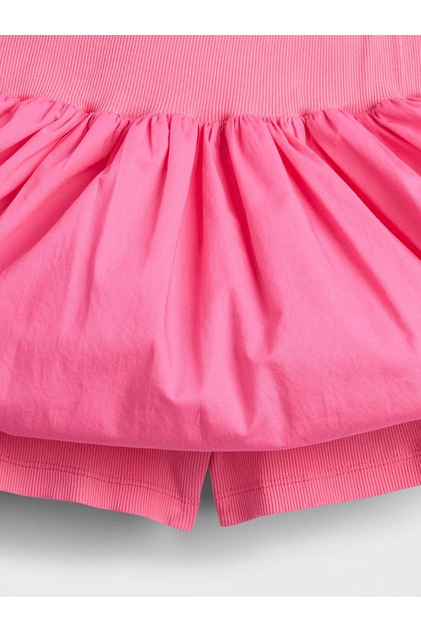 Kız Çocuk Pembe Bubble Şort Etek - 2