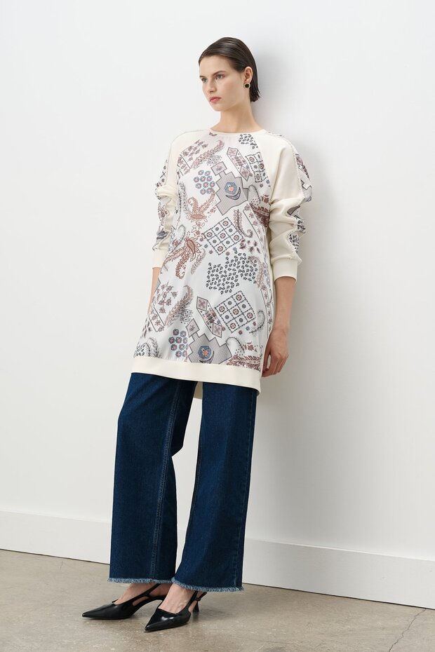 Rahat Kalıp Bambu Tunik Ekru - 3