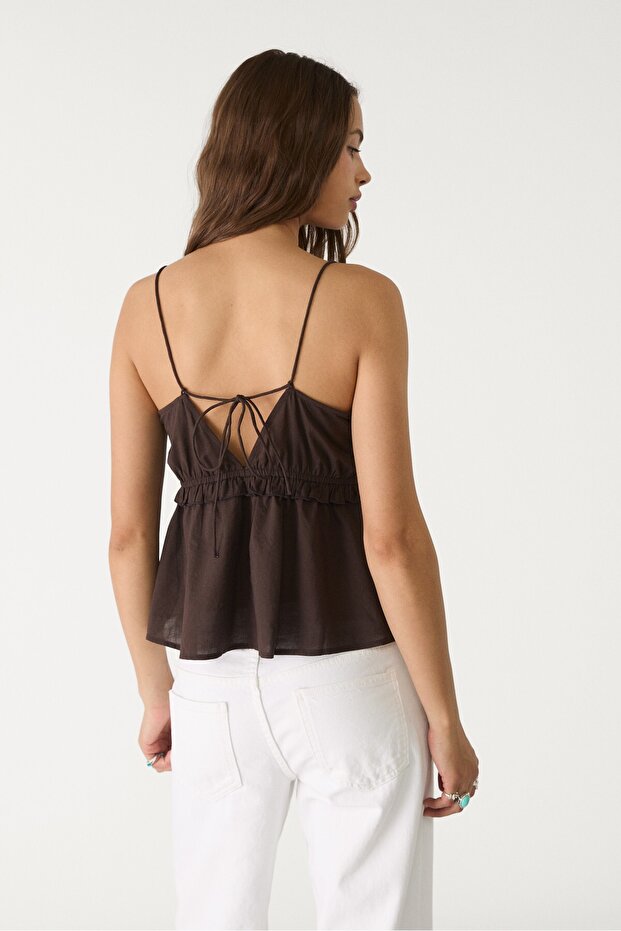 Top with tie-up straps - 5