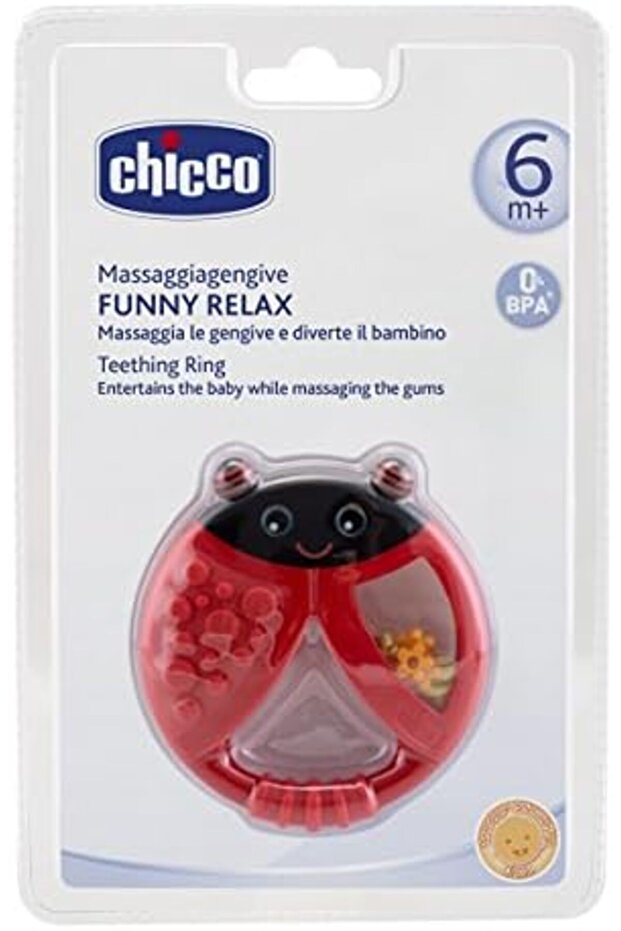 Chicco Funny Relax Teether (Assorted) Ladybug / Butterfly, 1Pc - 5