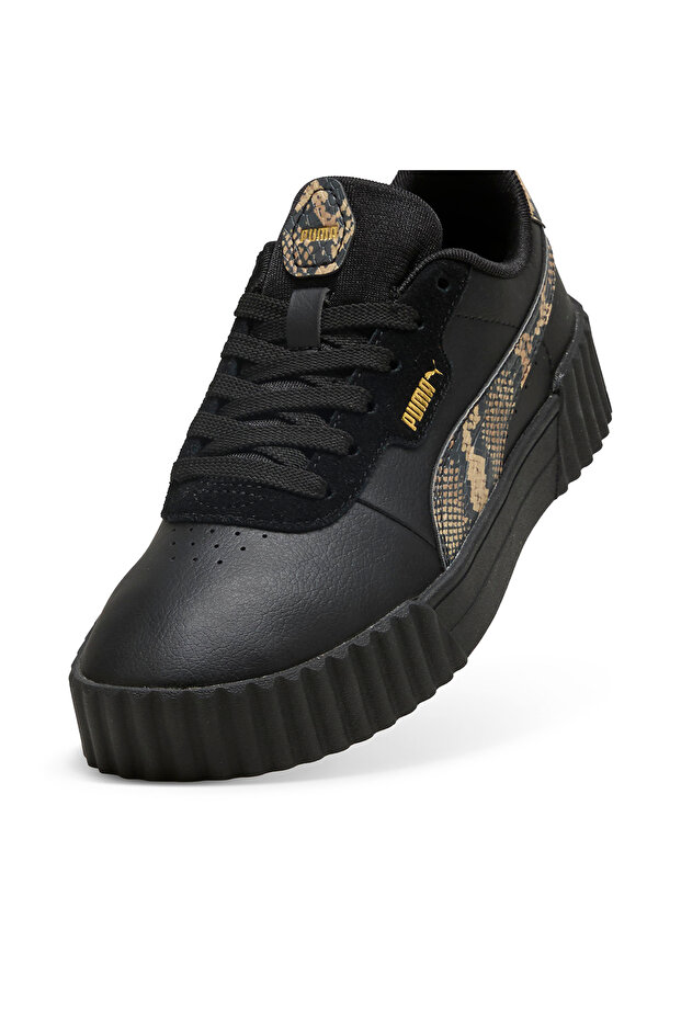 Carina 3.0 Snake Chic Kadın Siyah Sneaker Ayakkabı 40072302 - 4