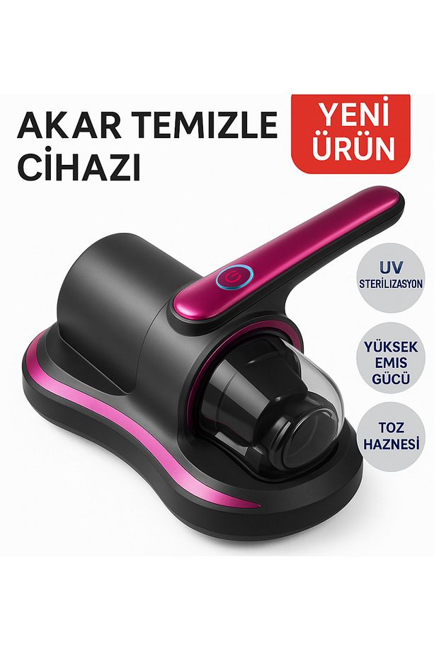 Blosuz Robot Süpürge Makinesi Anti Alerjen Uv Işınlı Akar Şarjlı Yatak Ve Koltuk El Süpürgesi - 1
