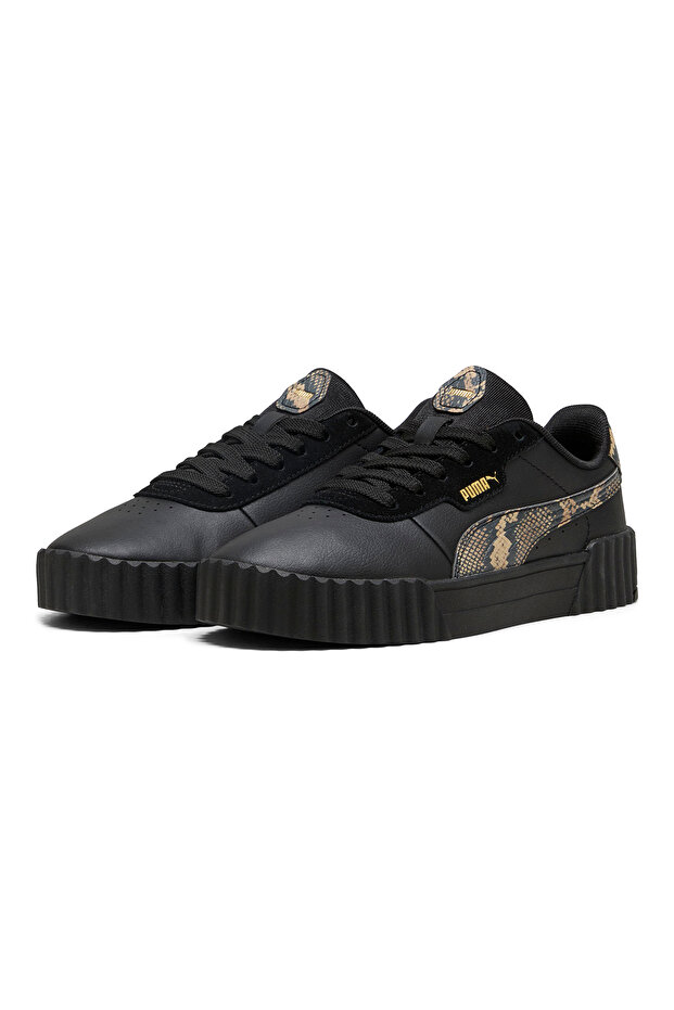 Carina 3.0 Snake Chic Kadın Siyah Sneaker Ayakkabı 40072302 - 3
