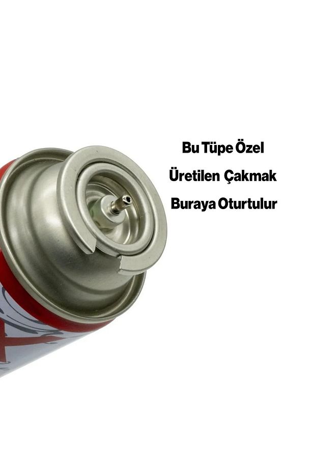 Kamp Gazı (10 Adet) Tek kullanımlık Pürmüz Yedeği 227 gr Bütan Propan Tüpü Portatif Ocak Kartuşu. - 3