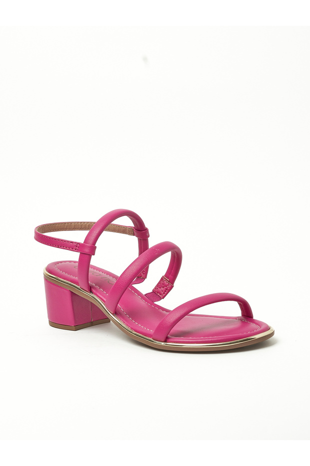 Ladies Sandals With Back Strap Magenta | Made In Brazil
