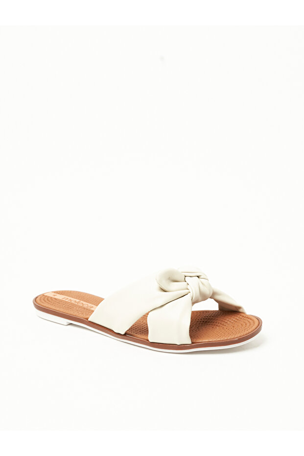 Ladies Flat Sandals Off White | Made In Brazil - 1