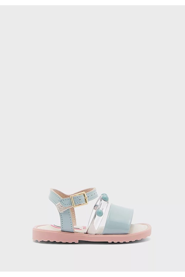 Infant Girls Sandals With Back Strap Green | Made In Brazil