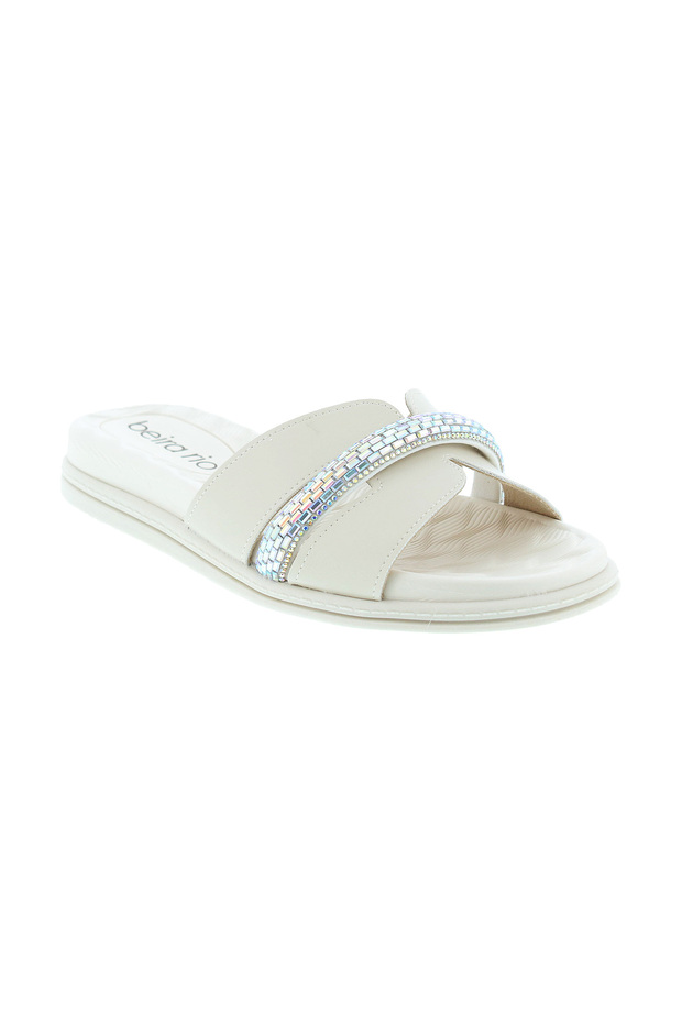 Ladies Flat Sandals Off White | Made In Brazil