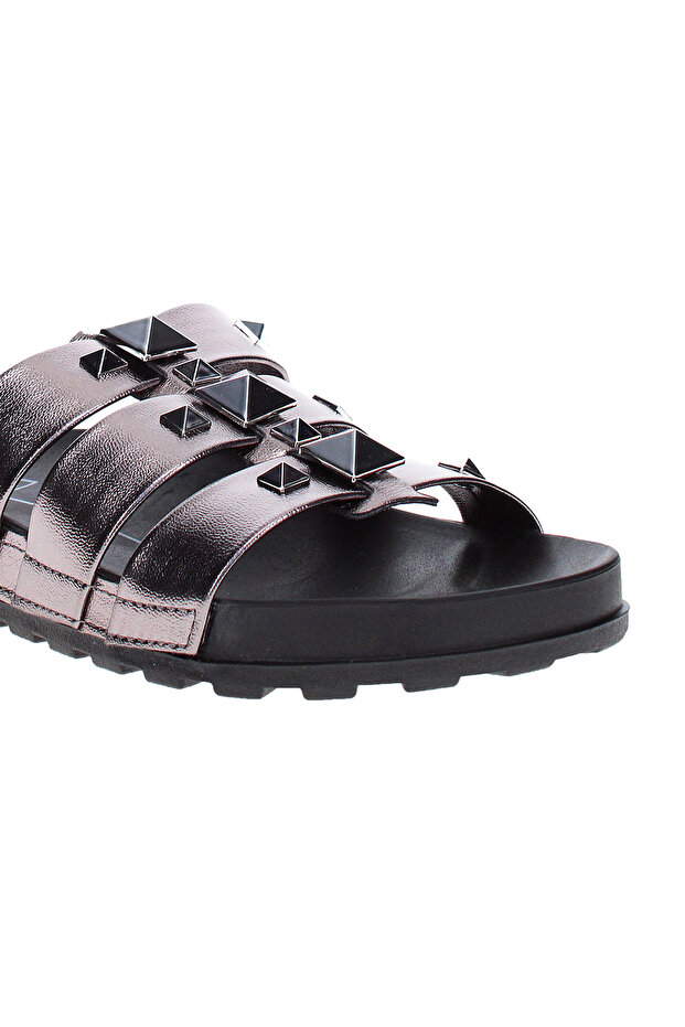 Ladies Flat Sandals Grey | Made In Brazil - 5