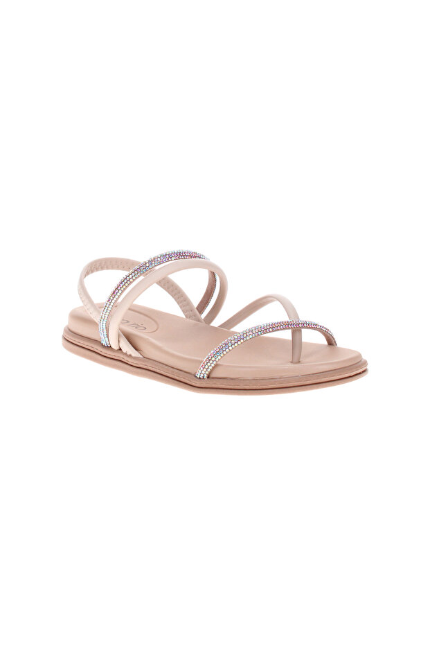 Ladies Flat Sandals Cream | Made In Brazil
