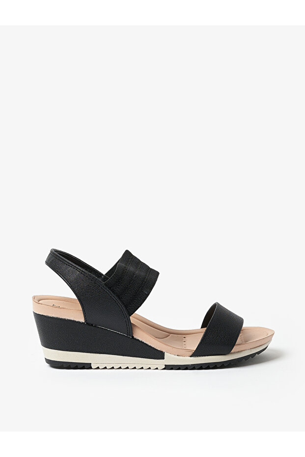 Ladies Wedge Sandals Black | Made In Brazil