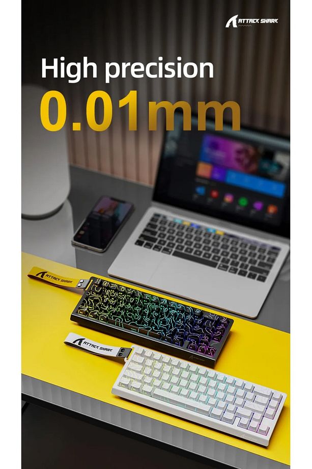 X68PRO HE Wireless Kablosuz Rapid Trigger Snap Tap Hall Efect Keyboard Magnetic Switch - 8