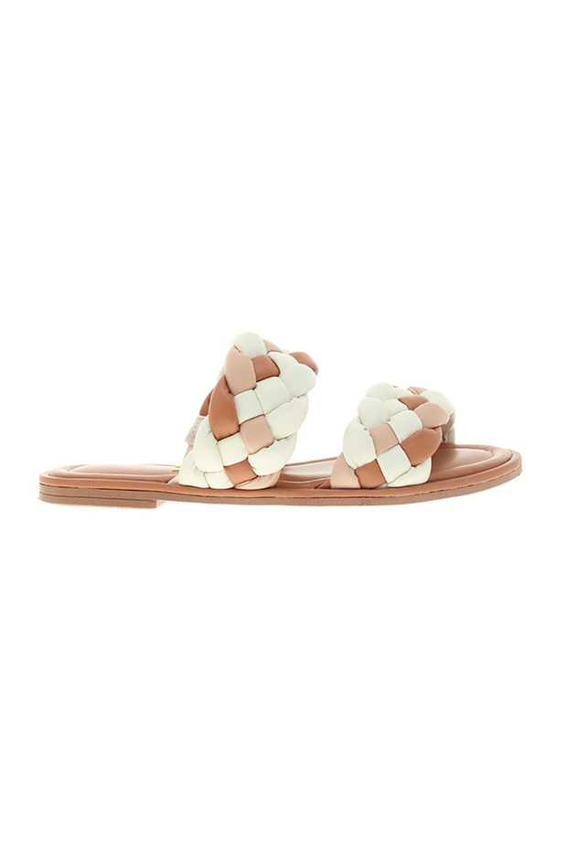 Vizzano Ladies Flat Sandals Off White | Made In Brazil