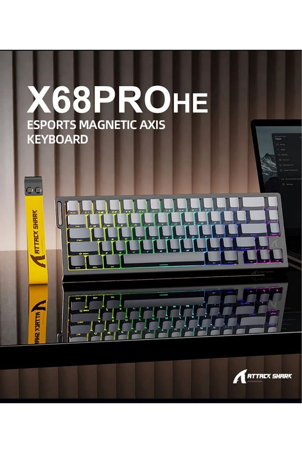 X68PRO HE Wireless Kablosuz Rapid Trigger Snap Tap Hall Efect Keyboard Magnetic Switch - 3
