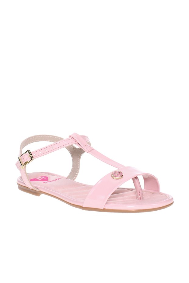 Pre Teen Girls Sandals With Back Strap Pink | Made In Brazil