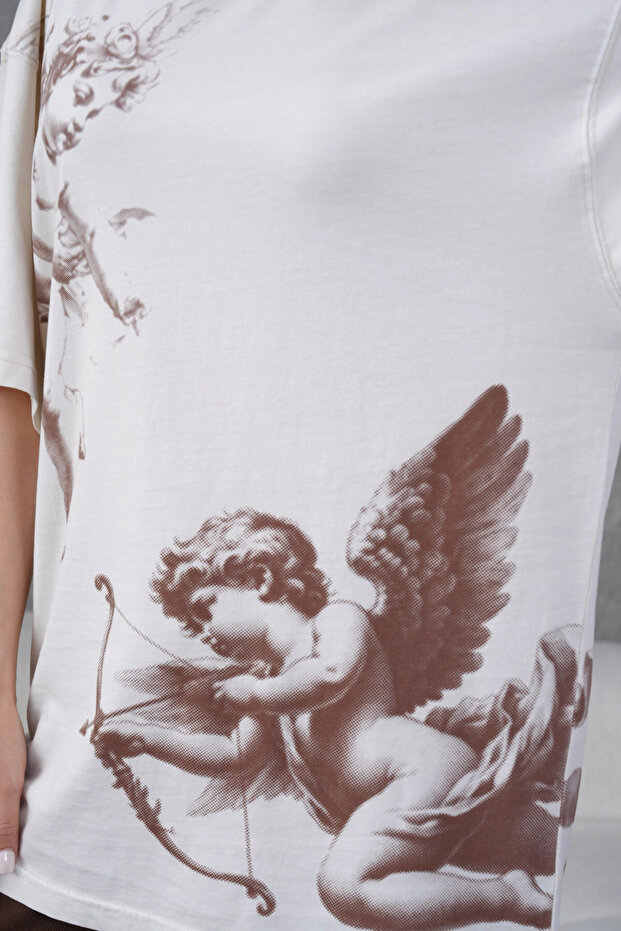 Τυπωμένο πλενόμενο μπλουζάκι Casual Basic - 8