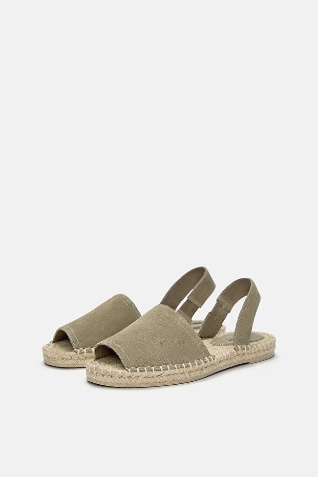 Jüt deri espadril - 2