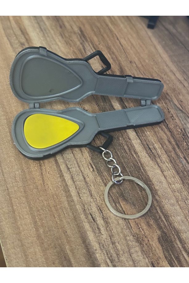 Gitar Şeklinde Anahtarlık Pena Kutusu – Mini Hardcase Tasarım - 3