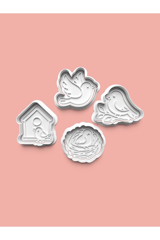 Birds Cookie Mold and Sugar Dough Mold Set of 4