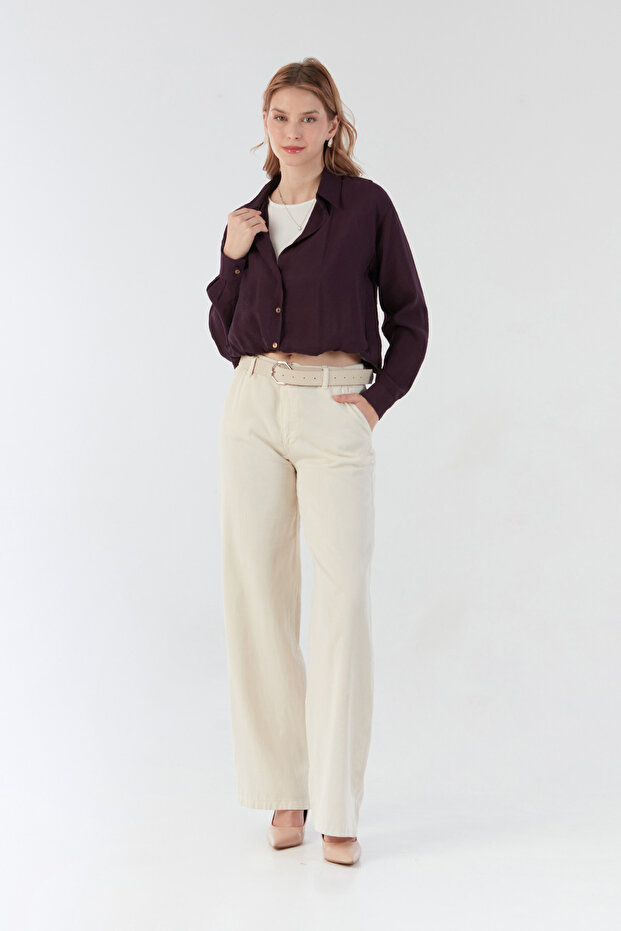 Basic Body Detaylı Kolyeli Gömlek - 3