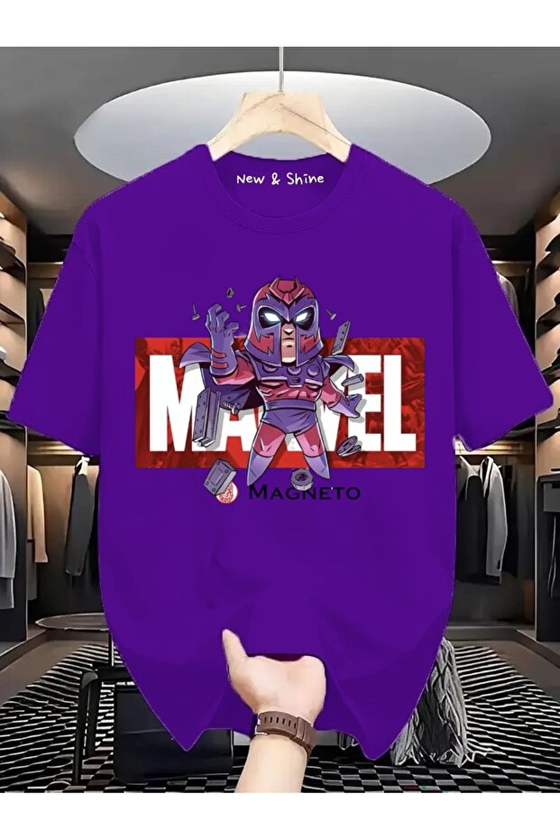 Superhero Magneto Printed Oversize T-Shirt