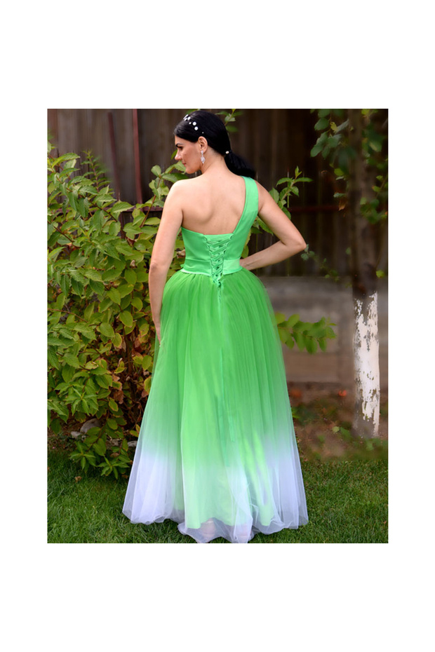 Rochie verde in degrade - 2