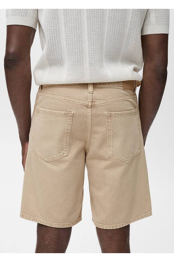Regular fit jean bermuda şort - 8