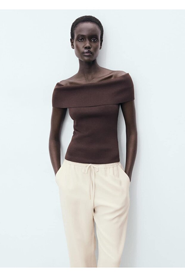 Bağcıklı dökümlü pantolon - 6