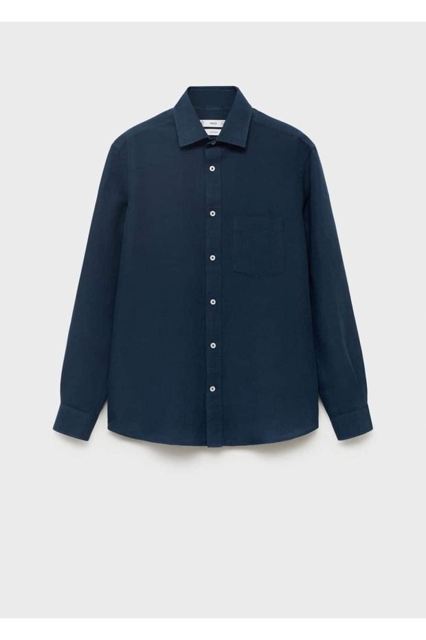 Cepli keten gömlek - 3