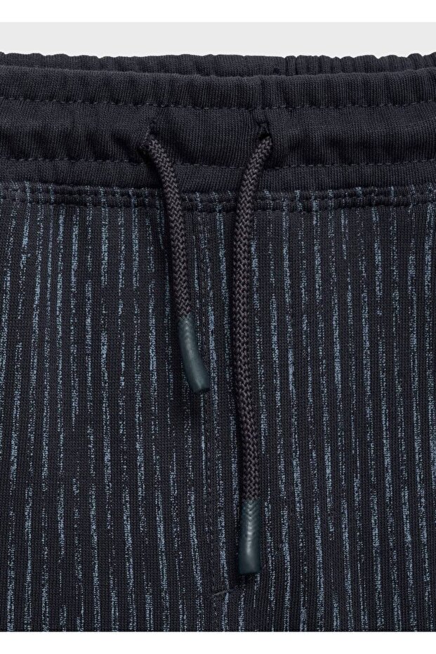 Desenli pamuklu bermuda şort - 5