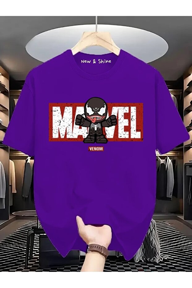 Superhero Venom Printed Oversize T-Shirt