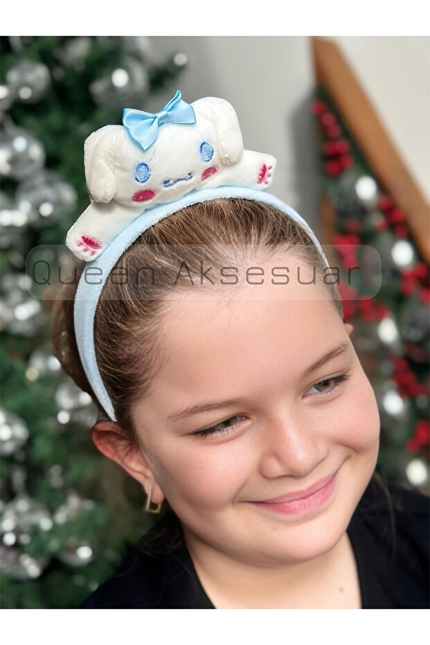 Cinnamoroll Hello Kitty Figure Plush Toy Children's Crown Cute 3D-Dimensional Design Crown Blue
