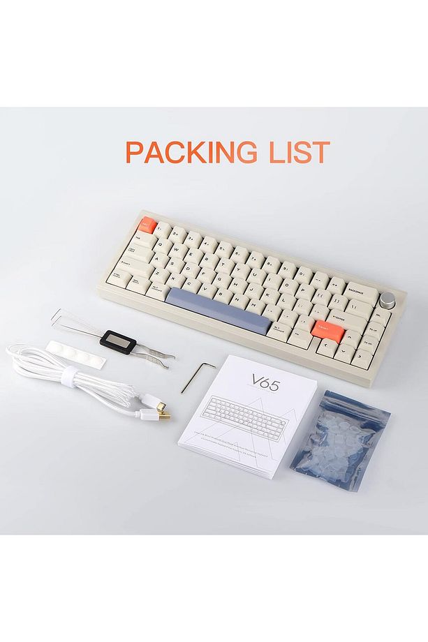 V65 V2 Kablosuz/Kablolu Mekanik Klavye VIA Programlanabilir Yazılım LED Alüminyum CNC Gövde, Win/Mac - 8