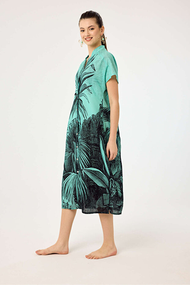 Bora Bora Düğmeli Elbise - 7