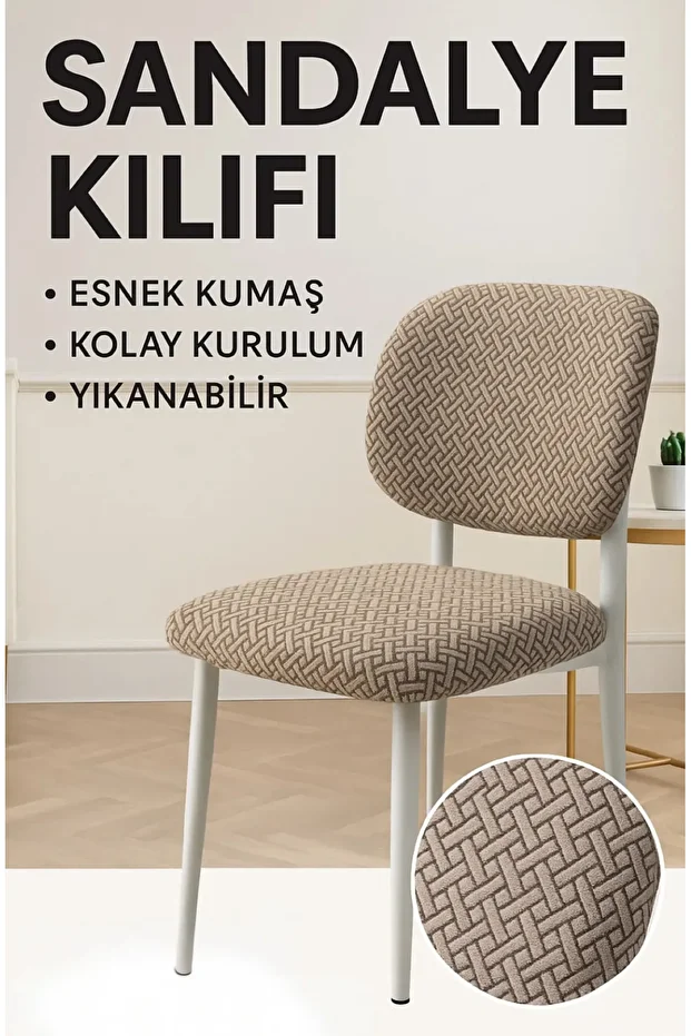 Bohem sandalye örtüsü,yeni model sandalye kılıfı 1 adet - 1