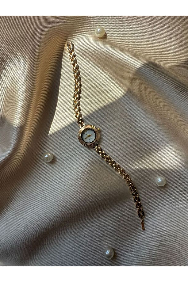 Retro Minimal Hasır Kordon Vintage Kadın Kol Saati - 3
