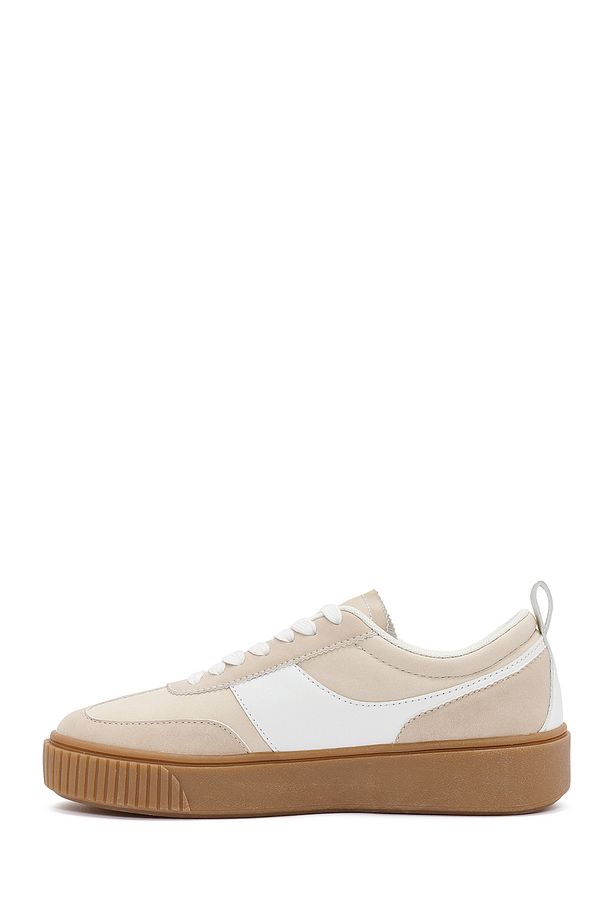 ACBC x Derimod Kadın Bej Bağcıklı Süet Sneaker 25SFD435210 - 2