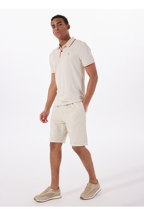 Slim Fit Krem Erkek Şort M5GD55WH4EAG1CV AXEL SHORT CO LIN - 1