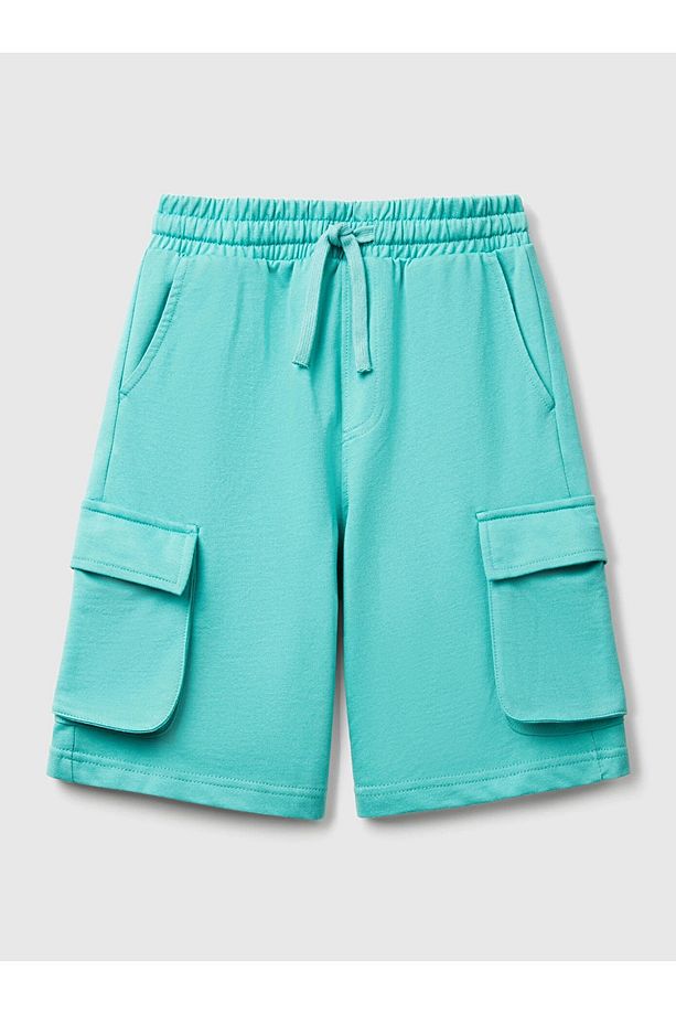 Normal Bel Regular Fit Mint Erkek Çocuk Şort 39DJC902N - 1