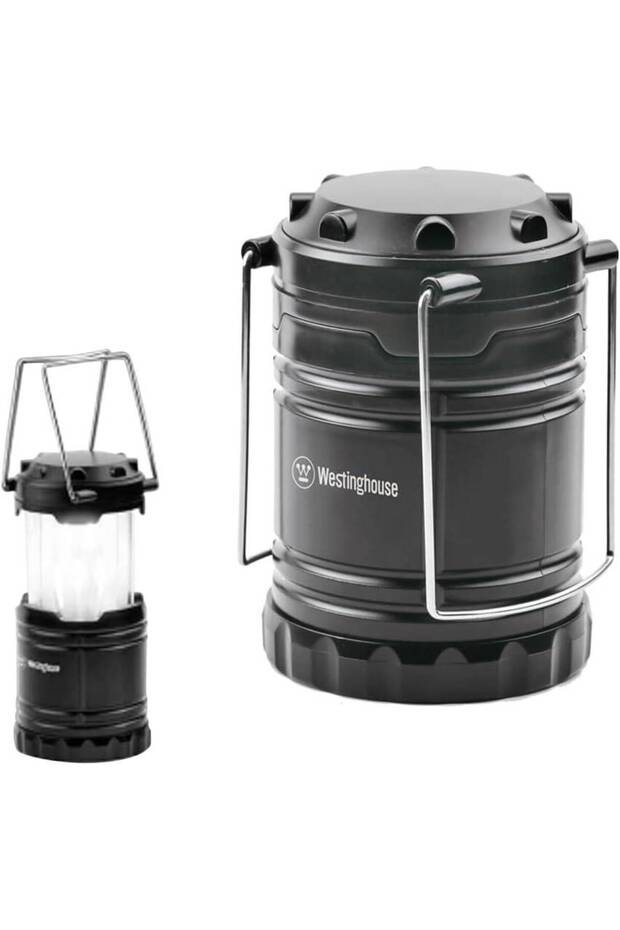 WF86 LED Dual Lantern - Bright White Light & Flame Effect Torch