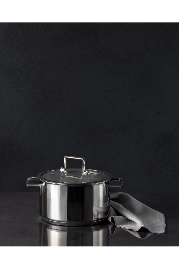 Elena Derin Tencere - Çelik - 20 cm - 2