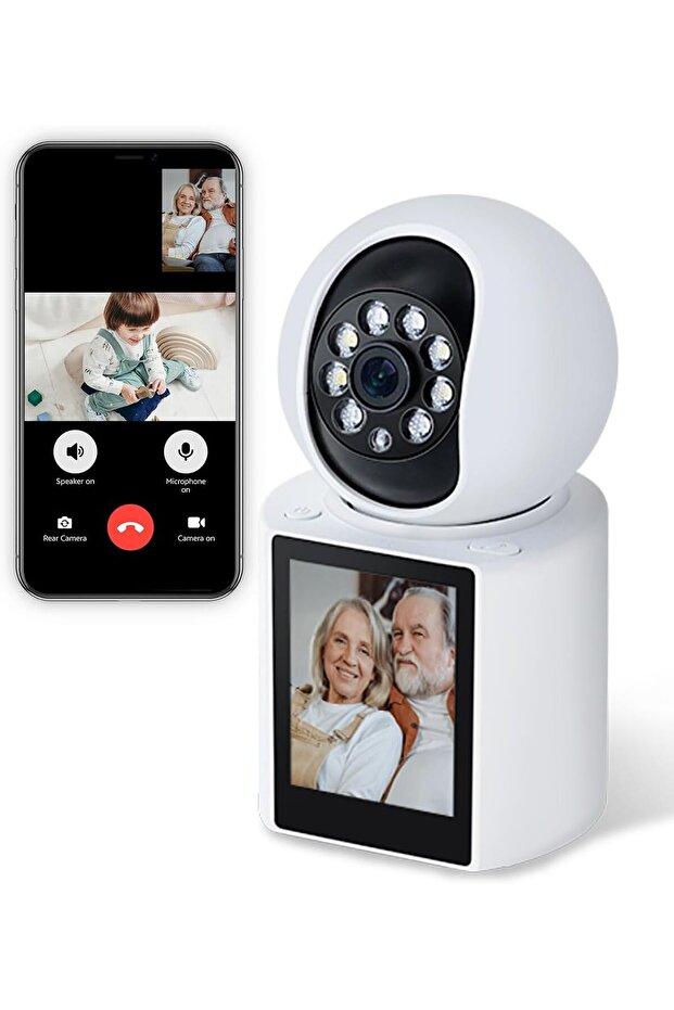 كاميرا داخلية بدقة 2K تدعم مكالمات الفيديو ثنائية الاتجاه - 1