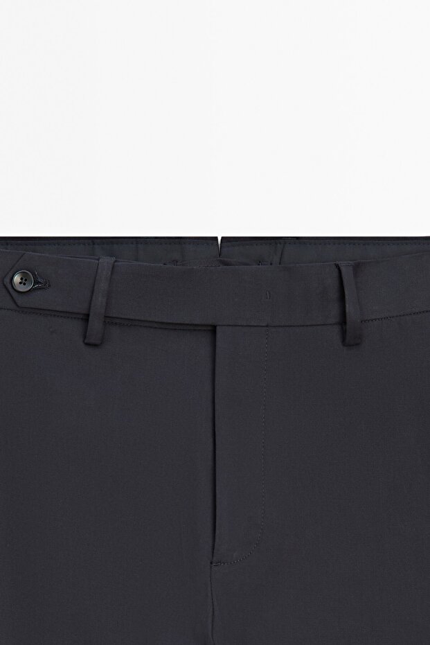 Pamuklu slim fit pantolon - 6
