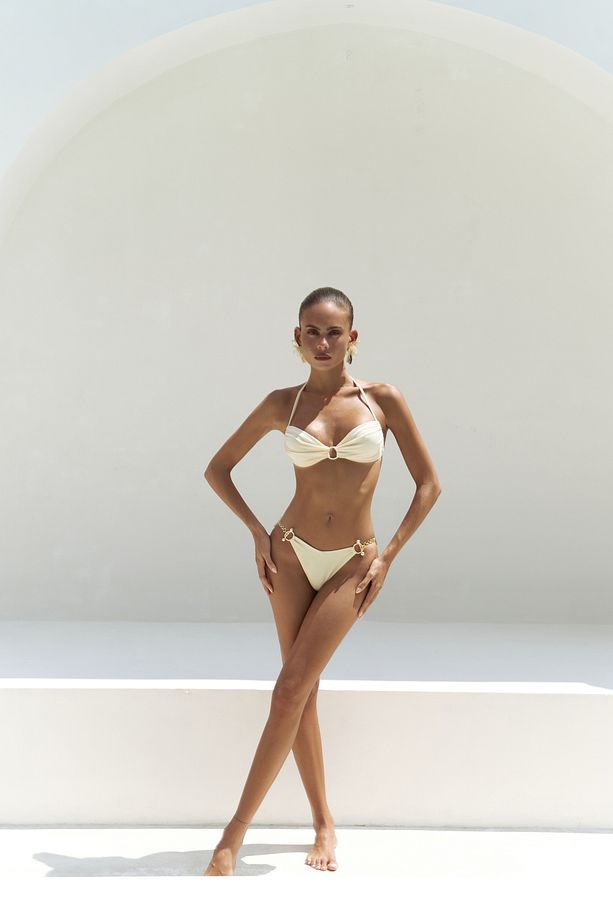 Ayunah Zincir Detay Sarı Bikini Altı - 6